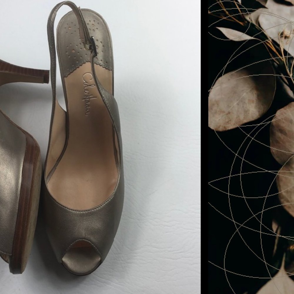 cole haan metallic shoes